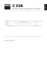 NAD C 338 Hybrid Digital Integrated Amplifier Owner's manual