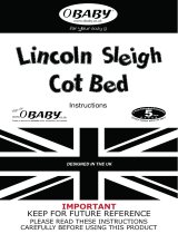 Obaby Lincoln Sleigh Cot Bed Instructions Manual