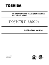 Toshiba TOSVERT-130G2+ Operating instructions