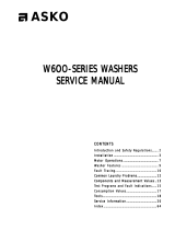 Asko W620 User manual