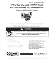 Gast 70-235-H Owner's manual