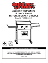 Outdoor Gourmet FSOGBG1207 Assembly Instructions And User's Manual