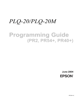 Epson PLQ-20 Passbook User manual