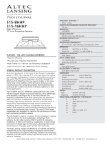 Altec Lansing 515-8HHP LF SPEAKER User manual