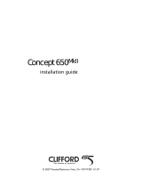 Clifford Concept 650MkII Installation guide