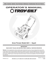 Troy-Bilt Squall 5521 User manual