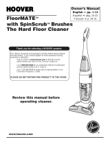 Hoover Floor Mate with Spin Scrub Brushes The Hard Floor Cleaner User manual