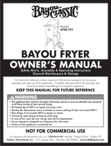 Bayou Classic 700-709 Owner's manual