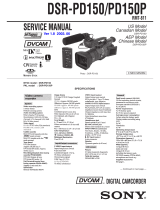 Sony DVCAM DSR-PD150 User manual