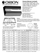 Orion Car Audio 220GX User manual