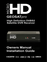 GEOSATpro Digital Satellite Receiver Installation guide