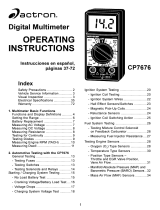 Actron Digital Multimeter CP7676 Operating instructions