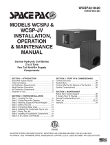 SpacePak WCSP-2430JV Installation, Operation & Maintenance Manual