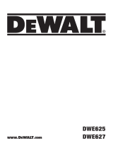 DeWalt DWE625 User manual