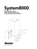 Boston Acoustics System8000 User manual