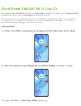 Xiaomi Mi 11 Lite 5G Hard reset manual