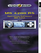 VDO Dayton MS 4200 RS Owner's manual
