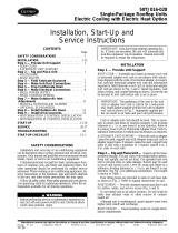 Carrier 50TJ020 Installation, Start-Up And Service Instructions Manual
