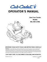 Cub Cadet 364 User manual