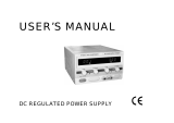 Mastech HY3030E User manual