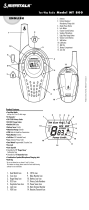Cobra microTALK MT 850 Owner's manual