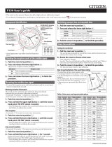 Citizen Cal F150 Owner's manual