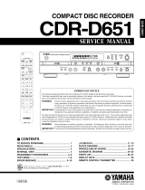 Yamaha CDR-D651 User manual