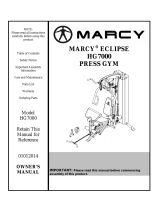 Marcy HG7000 GYMI NTEGRATED LEG PRESS User manual