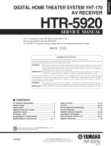 Yamaha HTR-5920 User manual