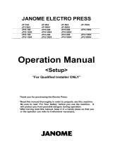 JANOME JPU-1004 Operating instructions