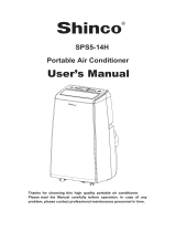 Shinco PORTABLE AIR CONDITIONER User manual