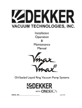 Dekker VMAX LT SERIES Installation, Operation & Maintenance Manual