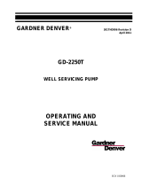 Gardner Denver GD-2250T Operating and Service Manual