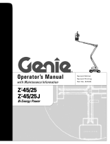 Genie Z45/25J Bi-Energy Operators Manual With Maintenance Information