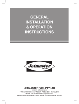 Jetmaster universal 1200 General Installation & Operation Instructions