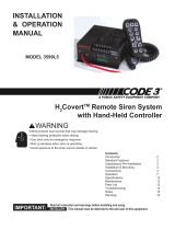 Code 3 3599L5 Installation & Operation Manual