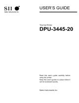 SII DPU-3445 User manual