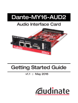 Audinate Dante-MY16 Getting Started Manual