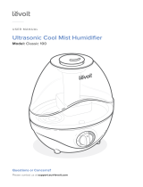 LEVOIT Ultrasonic Cool Mist Humidifier User manual