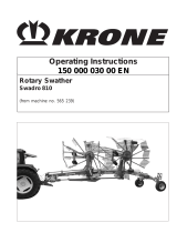 Krone Swadro 900 Operating instructions