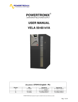 Powertronix VELA 50 kVA User manual