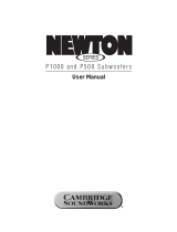 Cambridge SoundWorks Newton P1000 User manual