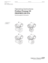 Endres+Hauser Proline Promag 50 PROFIBUS DP/PA Operating instructions