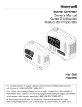 Honeywell HW1000i - Portable Inverter Generator Owner's manual