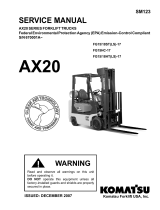 Komatsu AX20 Series User manual