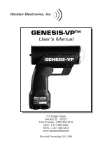 Decatur Electronics GENESIS-VP User manual