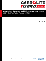 Carbolite Gero CAF G5 Operating instructions