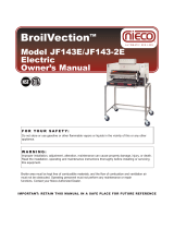 Nieco BroilVection JF143-2E Owner's manual