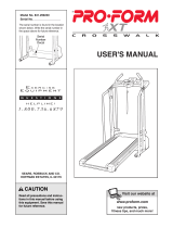 Pro-Form CrossWalk XL User manual