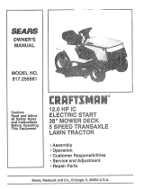Craftsman SEARS 917.255561 User manual